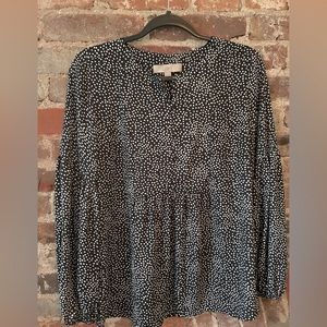 Loft women’s polka dot blouse.
